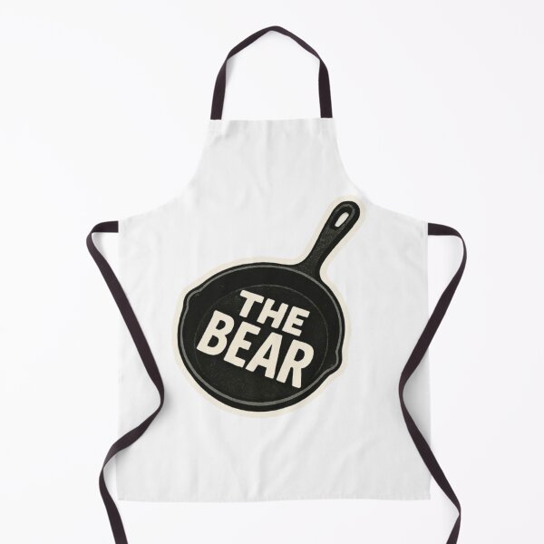 Item preview, The Bear Yes Chef Netflix Apron Blue TV Show Cooking Kitchen Frying Pan designed and sold by SamiraArts.
