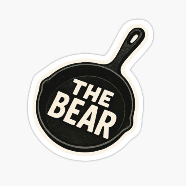 Item preview, The Bear Yes Chef Netflix Apron Blue TV Show Cooking Kitchen Frying Pan designed and sold by SamiraArts.