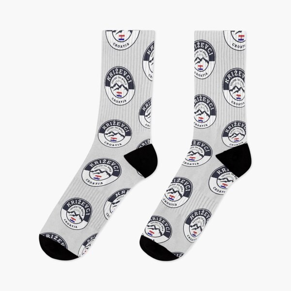 Item preview, Križevci Croatia Black and White Crest designed and sold by World Designs.