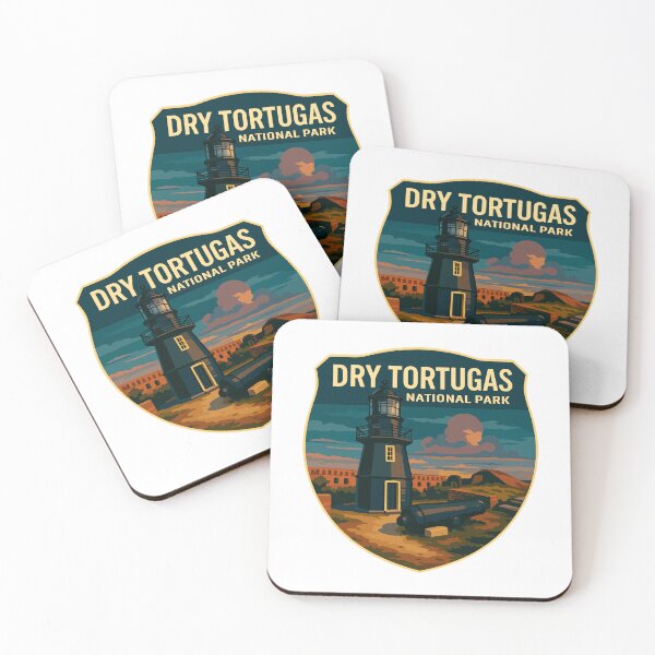 Item preview, Dry Tortugas National Park Retro Island Sticker designed and sold by Ismeal Von.