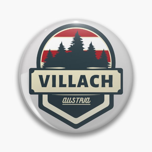Item preview, Villach Austria Retro Vintage Badge designed and sold by World Designs.
