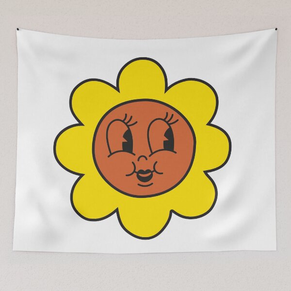 Item preview, Flat Design Illustration with Flower Face at Doodle Style designed and sold by AlginaPugachova.