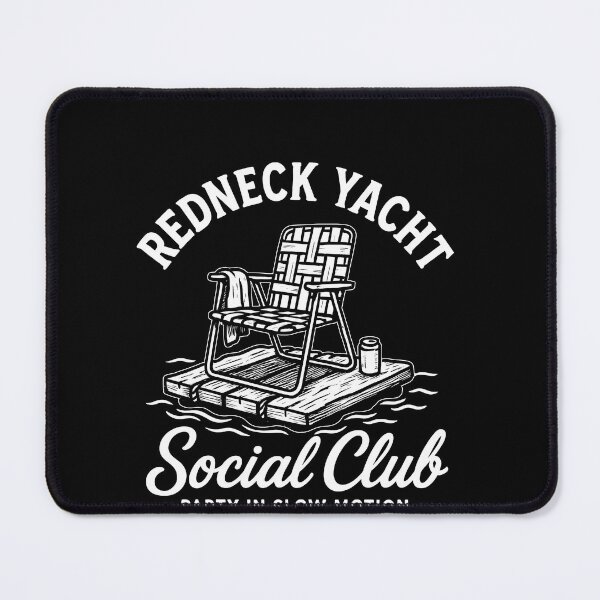 Item preview, Redneck Yacht Social Club Shirt – Funny Party in Slow Motion Lake Life Tee designed and sold by ElCrocodel.