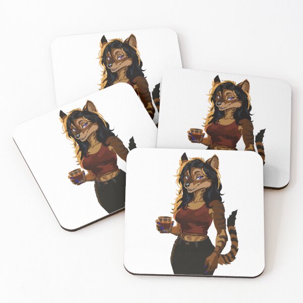 Item preview, Irene, the Thylacine Queen, with Tumbler, in Red designed and sold by KlakkDrawsStuff.
