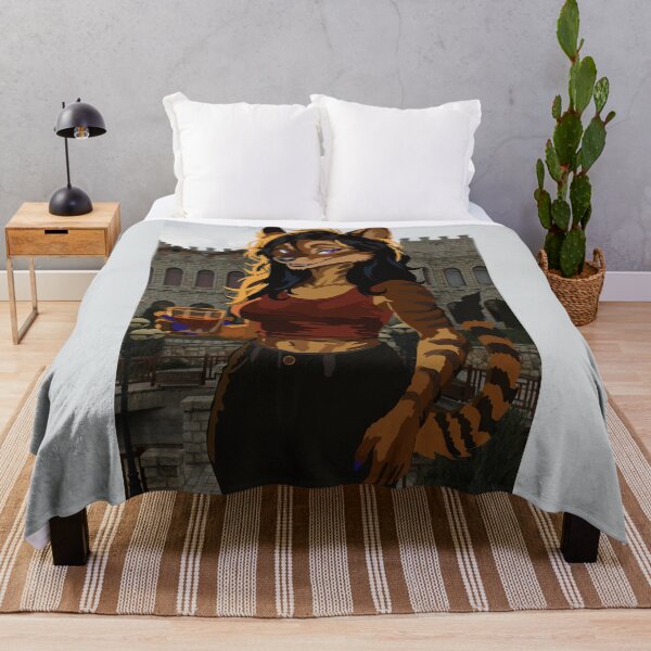 Item preview, Irene, the Thylacine Queen, with Tumbler, in Red designed and sold by KlakkDrawsStuff.
