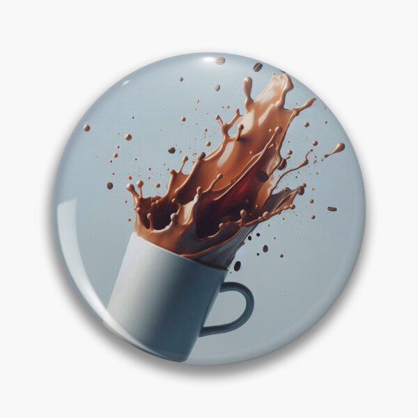 Item preview, No Cup Needed – Mid-Air Coffee Spill Concept designed and sold by ashokreddy343.