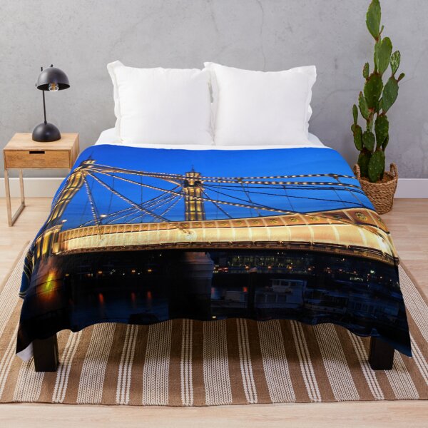 Item preview, Albert Bridge At Night West London designed and sold by AndyEvansPhotos.
