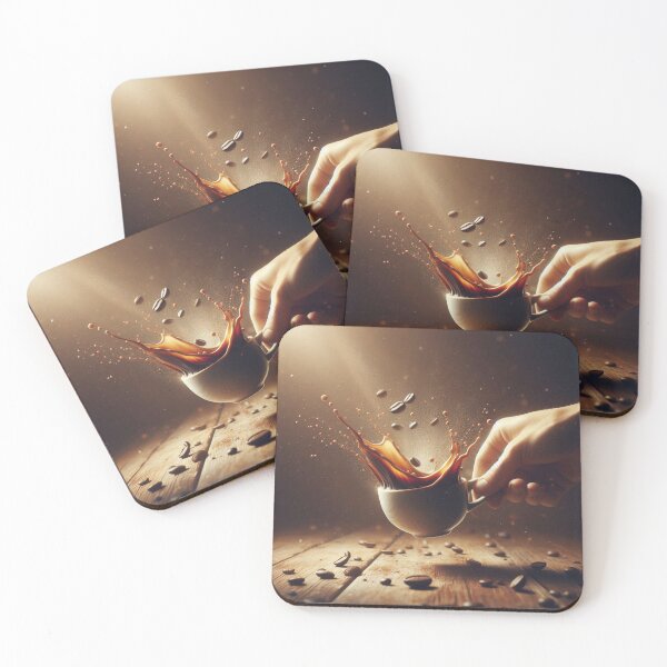 Item preview, Caffeine in Flight – Surreal Coffee Without a Cup designed and sold by ashokreddy343.