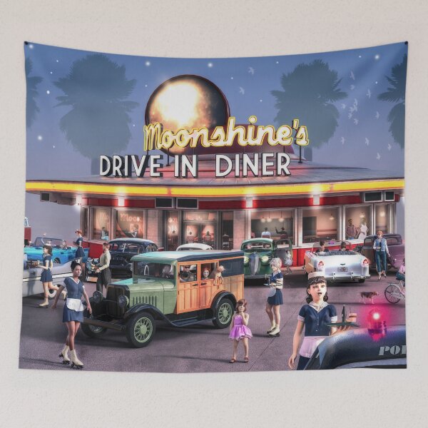 Item preview, Evening at the Diner - Late 1950s designed and sold by kenmo.