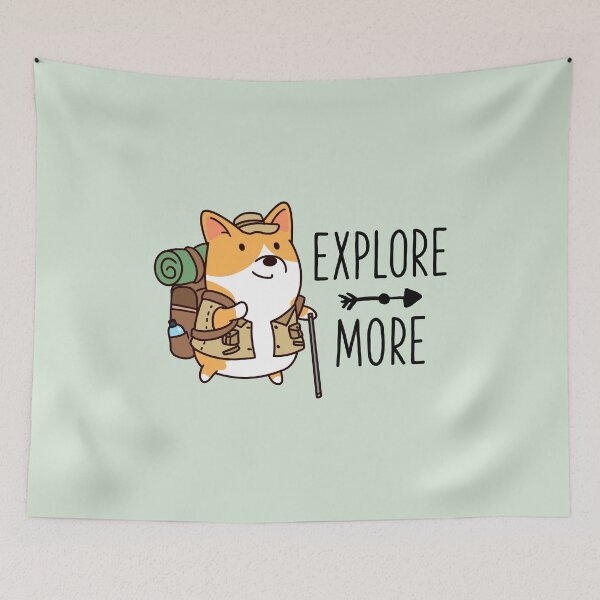 Item preview, Explore More Corgi Camper Camping designed and sold by thepawster.