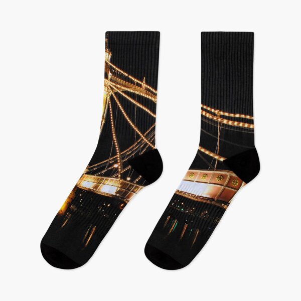 Item preview, Albert Bridge At Night West London designed and sold by AndyEvansPhotos.