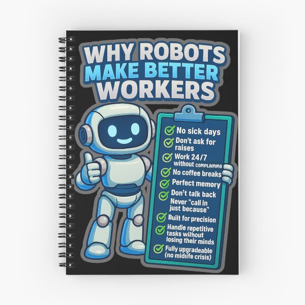 Item preview, Why Robots Make Better Workers – AI Checklist Tee designed and sold by ArtbyCrystal.