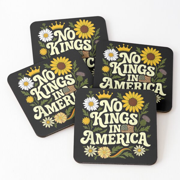 Item preview, No Kings in America, 70s Floral Democracy Retro Shirt designed and sold by AnsadoWinu.