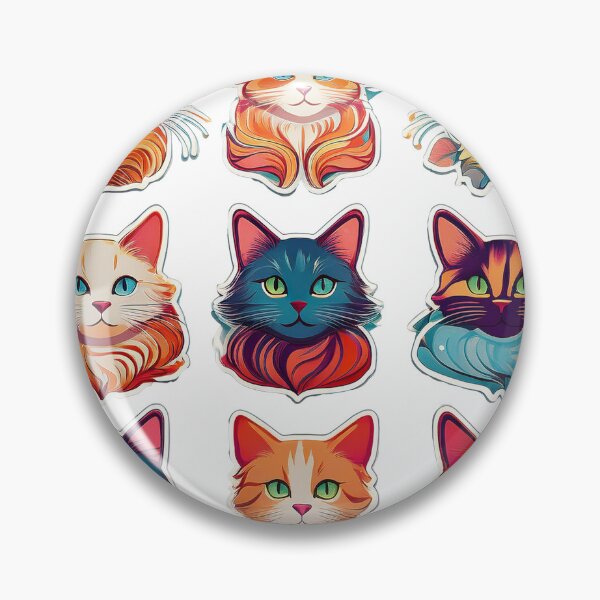 Item preview, Cat Mood Stickers designed and sold by SAPURV.