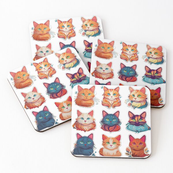 Item preview, Cat Mood Stickers designed and sold by SAPURV.