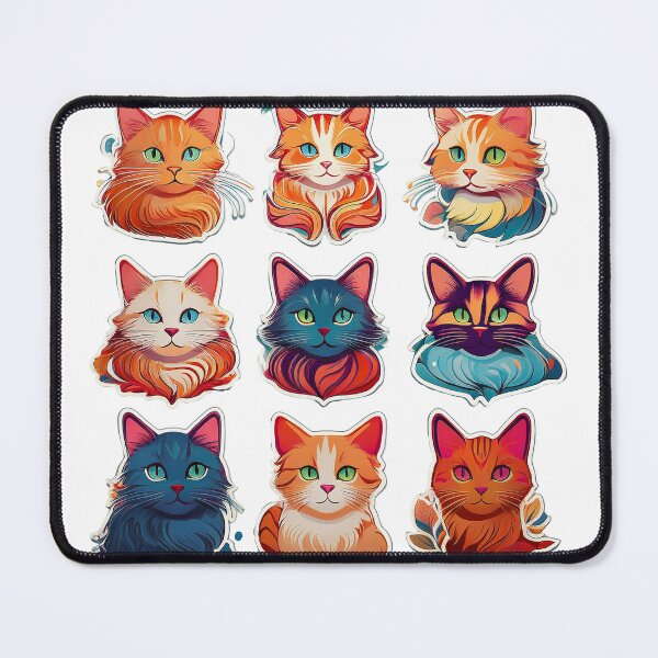 Item preview, Cat Mood Stickers designed and sold by SAPURV.