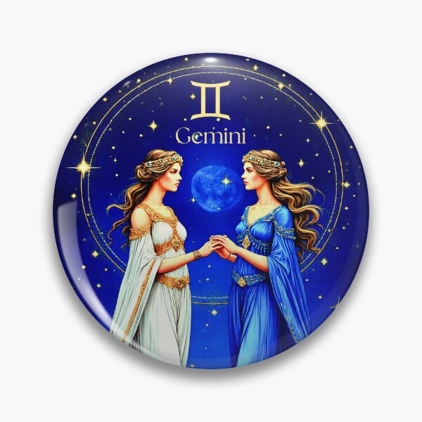 Item preview, Celestial Gemini Twins Beneath a Starry Sky designed and sold by Marymarice.
