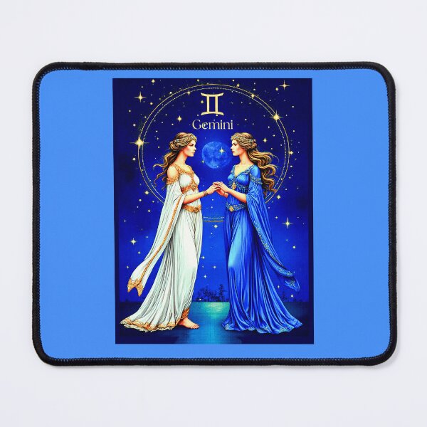 Item preview, Celestial Gemini Twins Beneath a Starry Sky designed and sold by Marymarice.