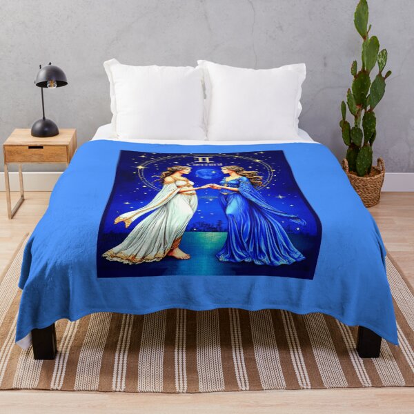 Item preview, Celestial Gemini Twins Beneath a Starry Sky designed and sold by Marymarice.