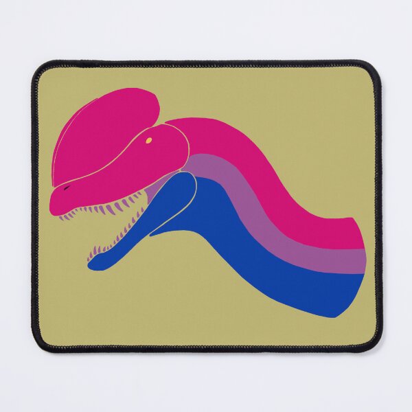 Item preview, Stylized Dilophosaurus head (Bi) striped designed and sold by JayceTheCC.