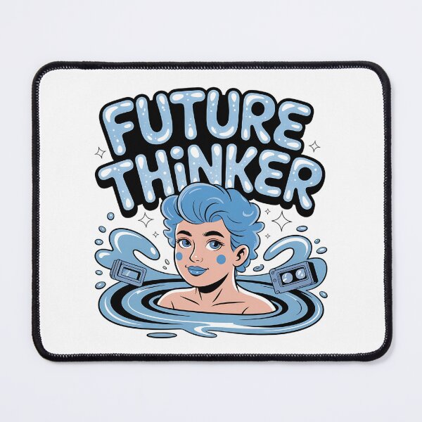 Item preview, Future Thinker – Aquarius Zodiac Futuristic Art | Modern Mojo designed and sold by Modern-Mojo.
