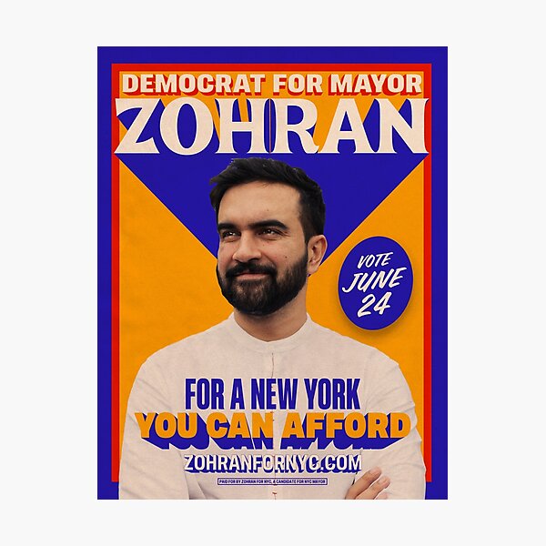 Item preview, Zohran pour New York designed and sold by Wick Designs.