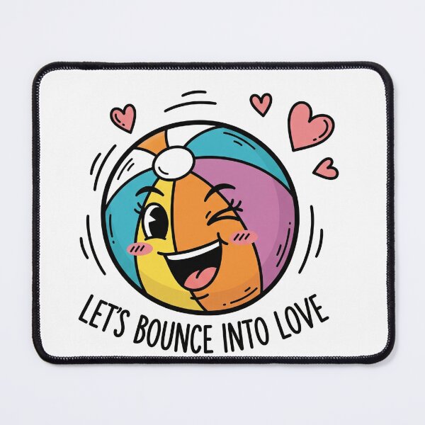 Item preview, Let's Bounce Into Love Beach Ball designed and sold by Owcomm.