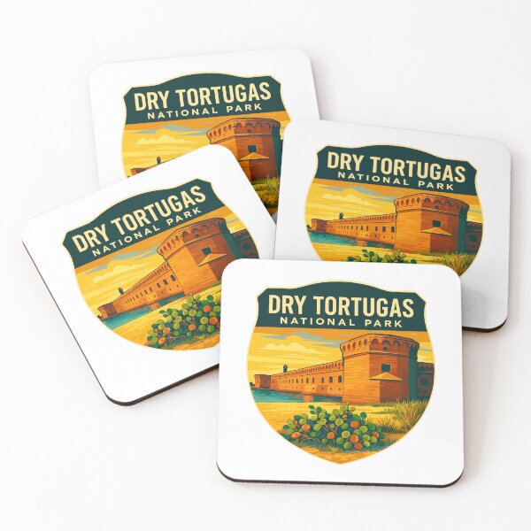 Item preview, Dry Tortugas National Park Retro Island Sticker designed and sold by Ismeal Von.