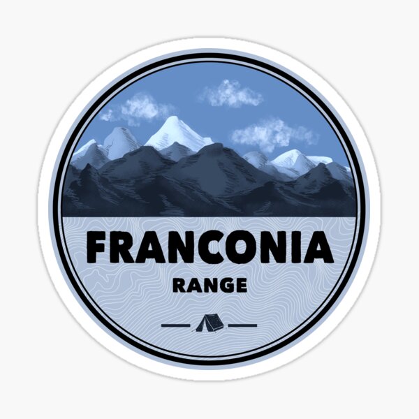 Franconia Range New Hampshire Camping Sticker