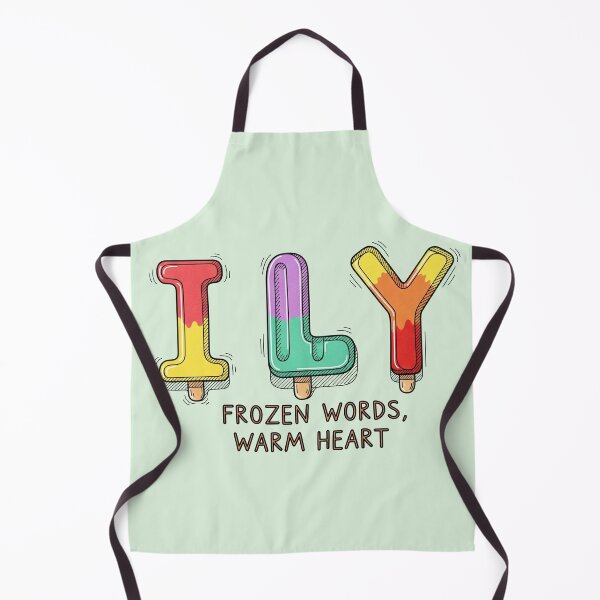 Item preview, ILY Frozen Words Warm Heart designed and sold by Owcomm.