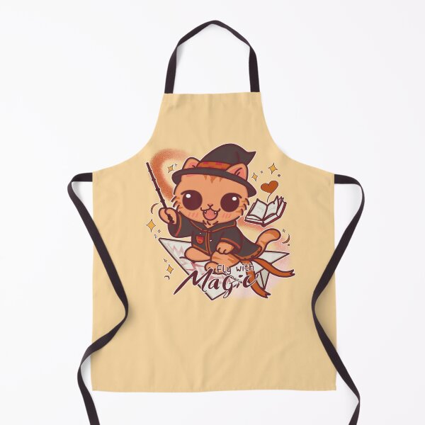 Item preview, Fly With Magic – Brave Wizard Cat on a Fiery Flight designed and sold by BGMeYou.