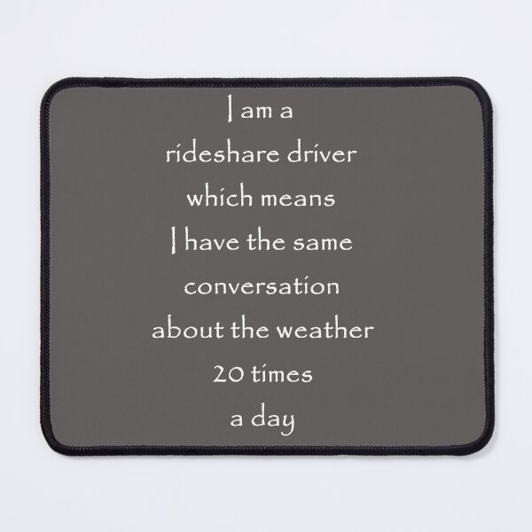 Item preview, Life as a Rideshare Driver designed and sold by FiveStarDriver.