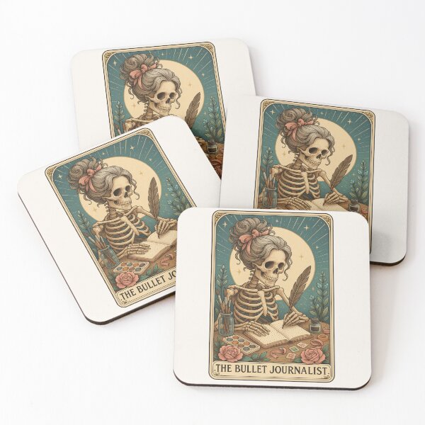 Item preview, The Skeleton Tarot Card - The Bullet Journalist designed and sold by Graphicarium Shop.