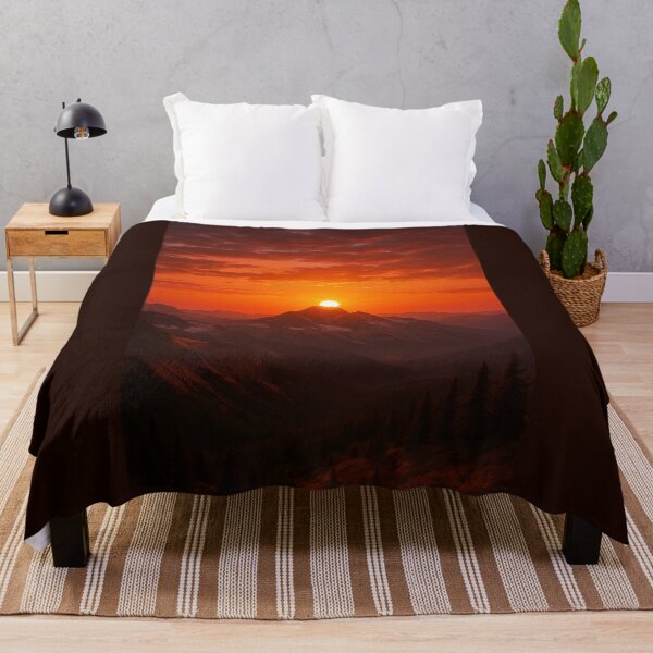 Item preview, Mountain Landscape at Sunset designed and sold by TheWonkyEaselCo.