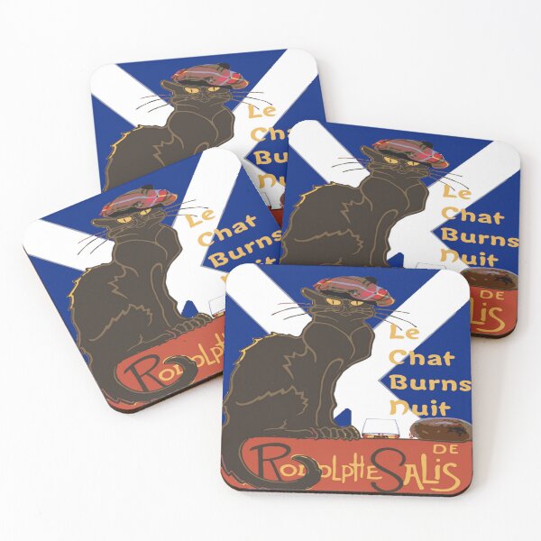 Item preview, Le Chat Burns Nuit Haggis Dram Scottish Saltire designed and sold by taiche.