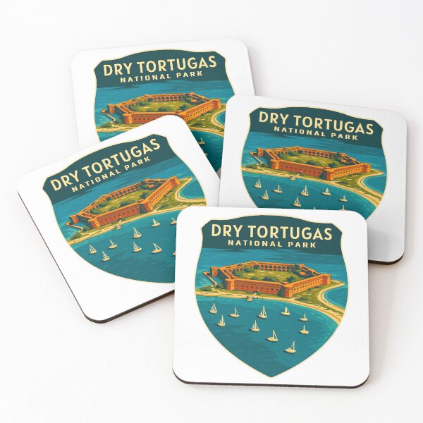 Item preview, Dry Tortugas National Park Retro Island Sticker designed and sold by Ismeal Von.