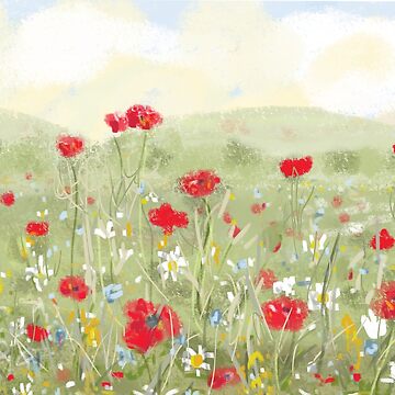 Artwork thumbnail, In the Poppy Meadow by Clare Walker