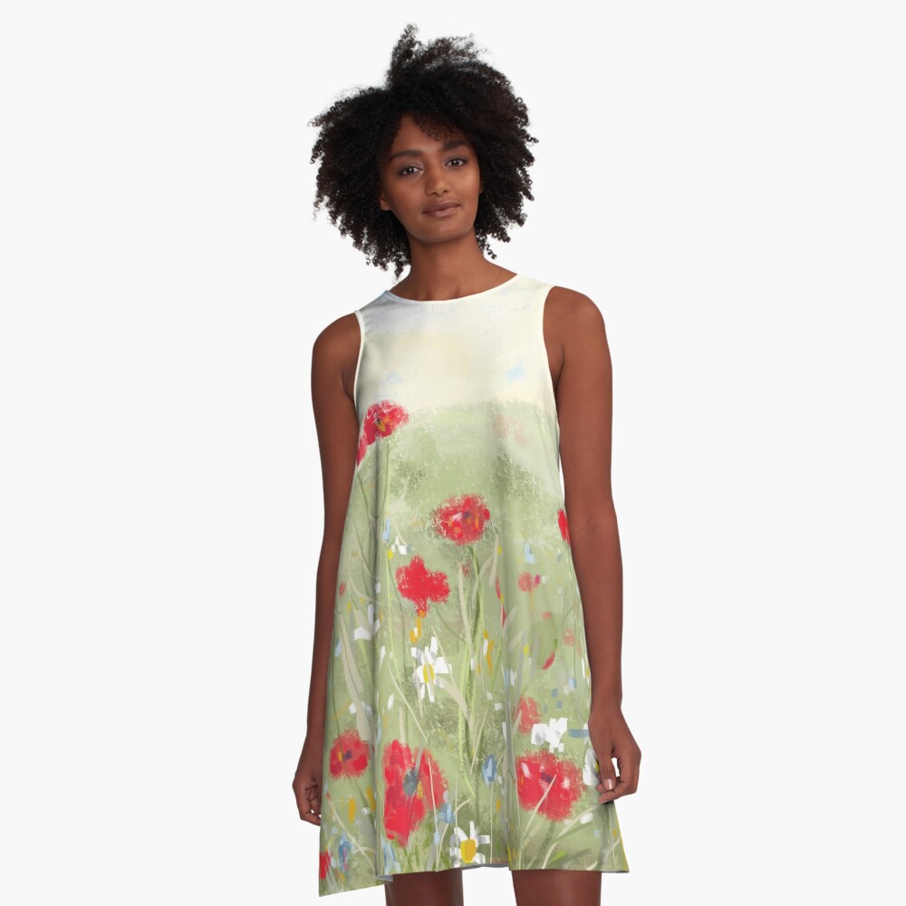 Item preview, A-Line Dress designed and sold by ClareWalkerArt.