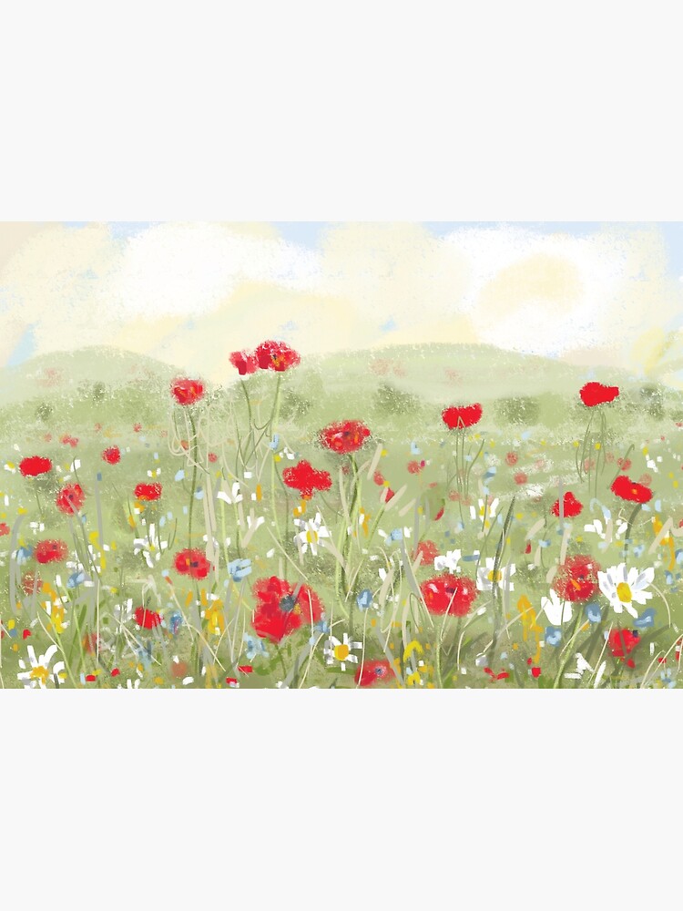 Thumbnail 2 of 2, Jigsaw Puzzle, In the Poppy Meadow designed and sold by ClareWalkerArt.