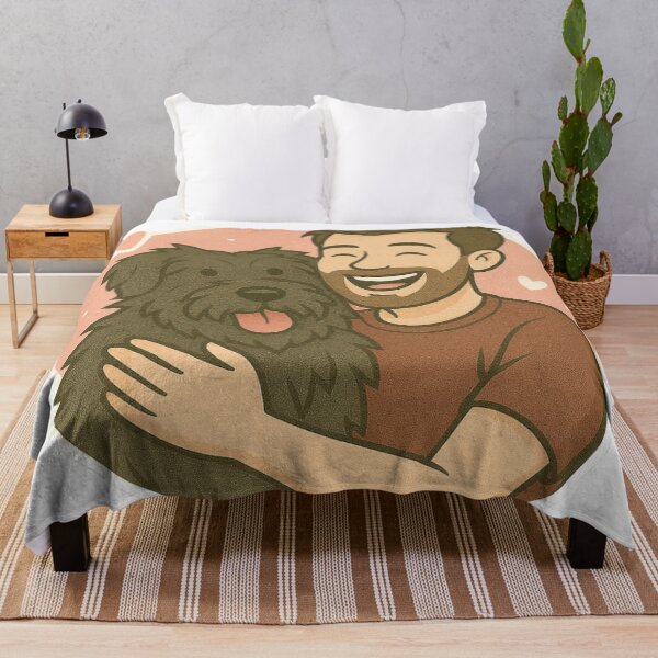 Item preview, Strong & Steady: Man & Bouvier des Flandres Cartoon designed and sold by GoodyPaws.