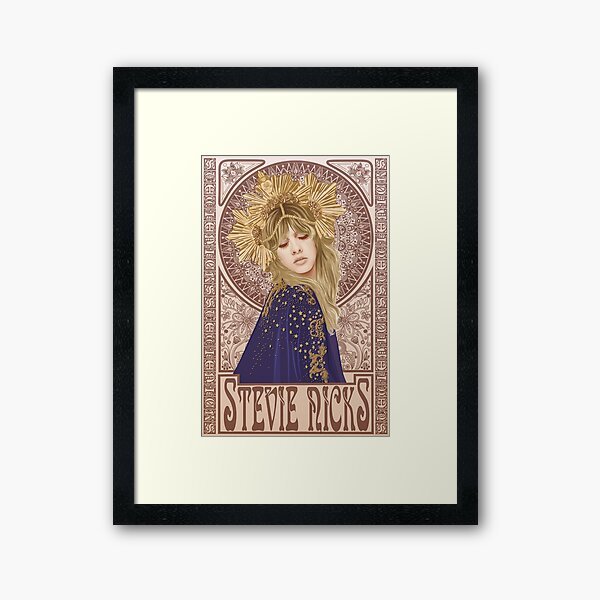Stevie Nicks Illustration Framed Art Print