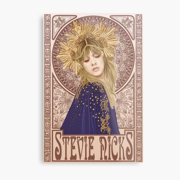 Stevie Nicks Illustration Metal Print