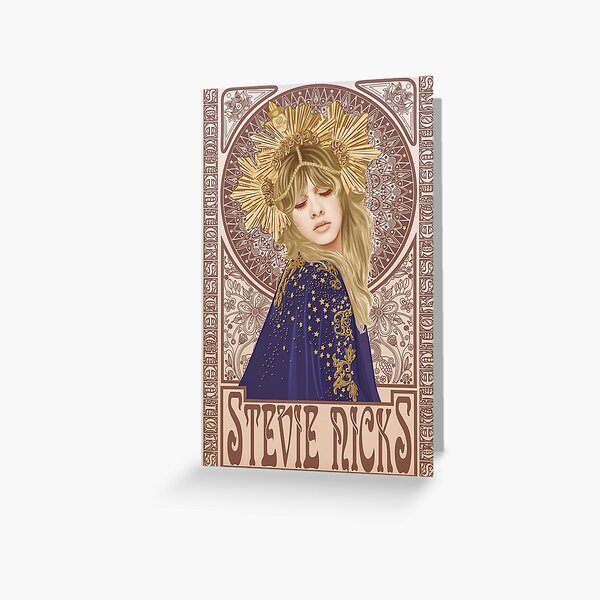 Stevie Nicks Illustration Greeting Card