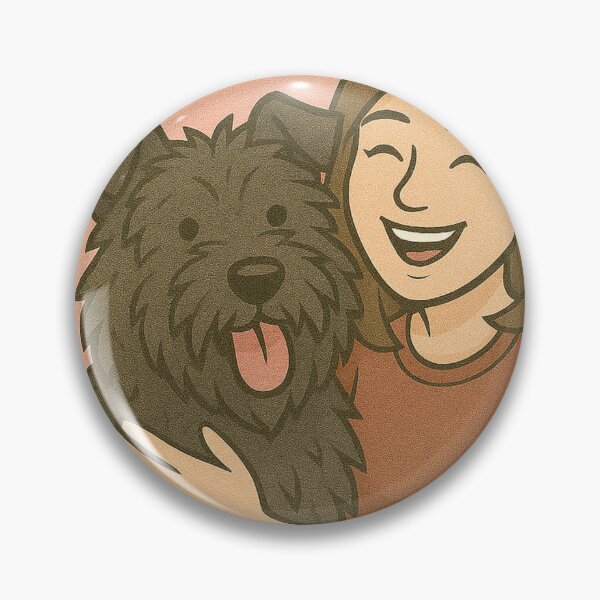 Item preview, Grace & Strength: Woman & Bouvier des Flandres Cartoon designed and sold by GoodyPaws.