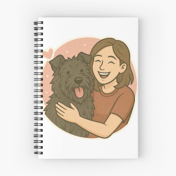 Item preview, Grace & Strength: Woman & Bouvier des Flandres Cartoon designed and sold by GoodyPaws.