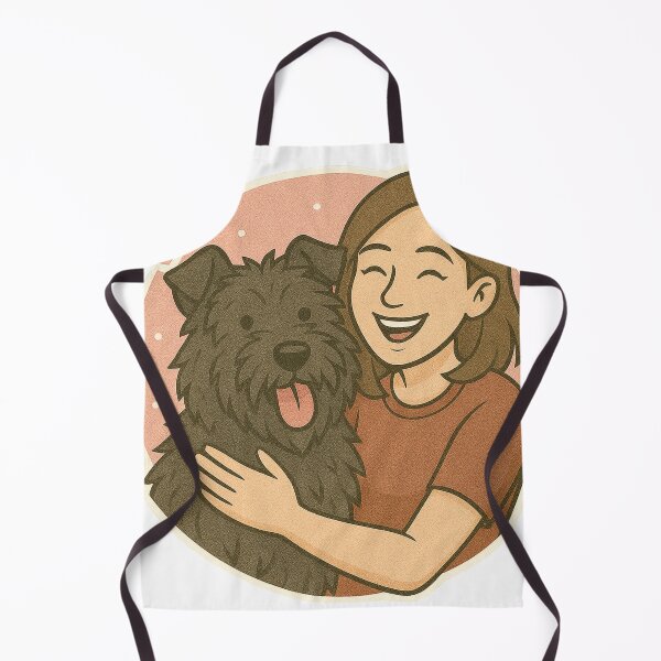 Item preview, Grace & Strength: Woman & Bouvier des Flandres Cartoon designed and sold by GoodyPaws.