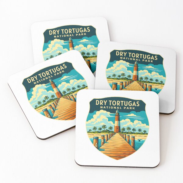 Item preview, Dry Tortugas National Park Retro Island Sticker designed and sold by Ismeal Von.
