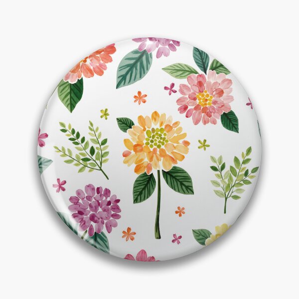 Item preview, Dahlia Garden Party Pastel Print designed and sold by Magnolia Valley Art.