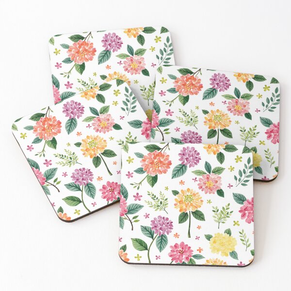 Item preview, Dahlia Garden Party Pastel Print designed and sold by Magnolia Valley Art.