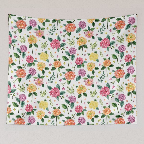 Item preview, Dahlia Garden Party Pastel Print designed and sold by Magnolia Valley Art.